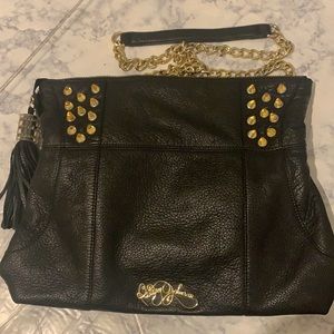 BESTY Johnson Black Leather HOBO Bag